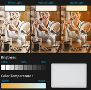 Square Ring Light Panel Photo Shoot LED with 2.1 Meter Tripod