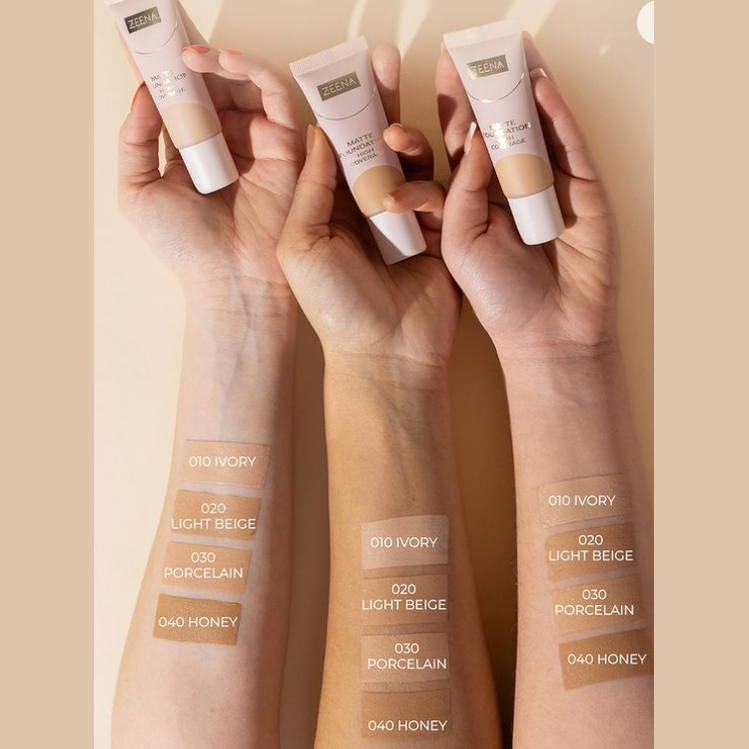 Zeena Matte Foundation High Coverage - Medaid International