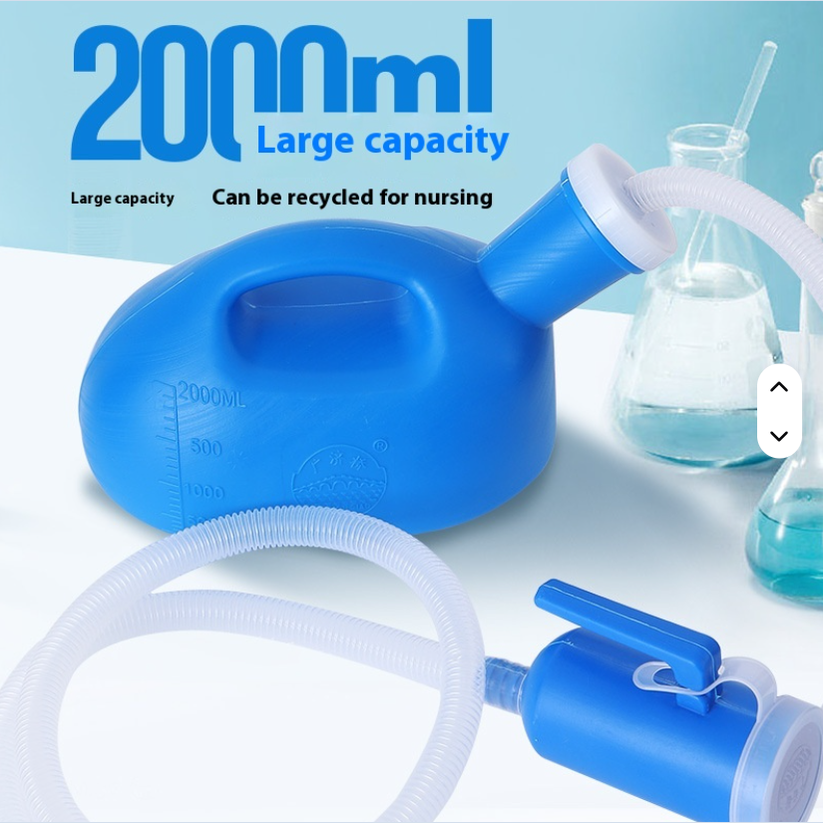 Portable 2000ml Night Urinal Bottle زجاجة بول ليلية محمولة 2000مل