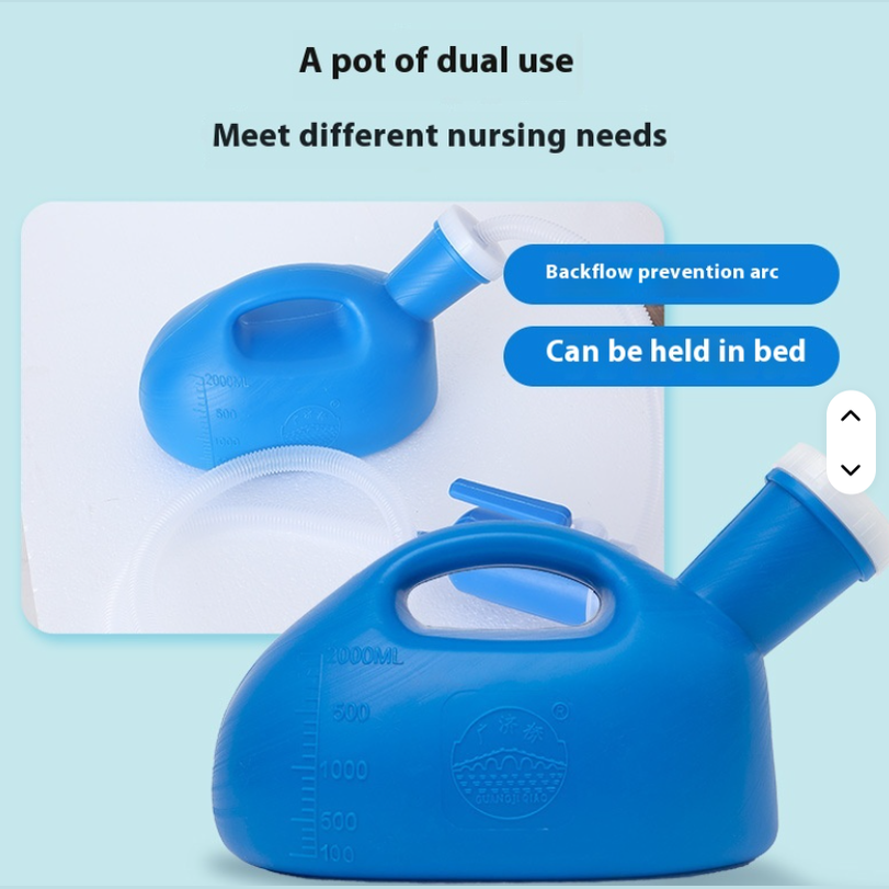 Portable 2000ml Night Urinal Bottle زجاجة بول ليلية محمولة 2000مل
