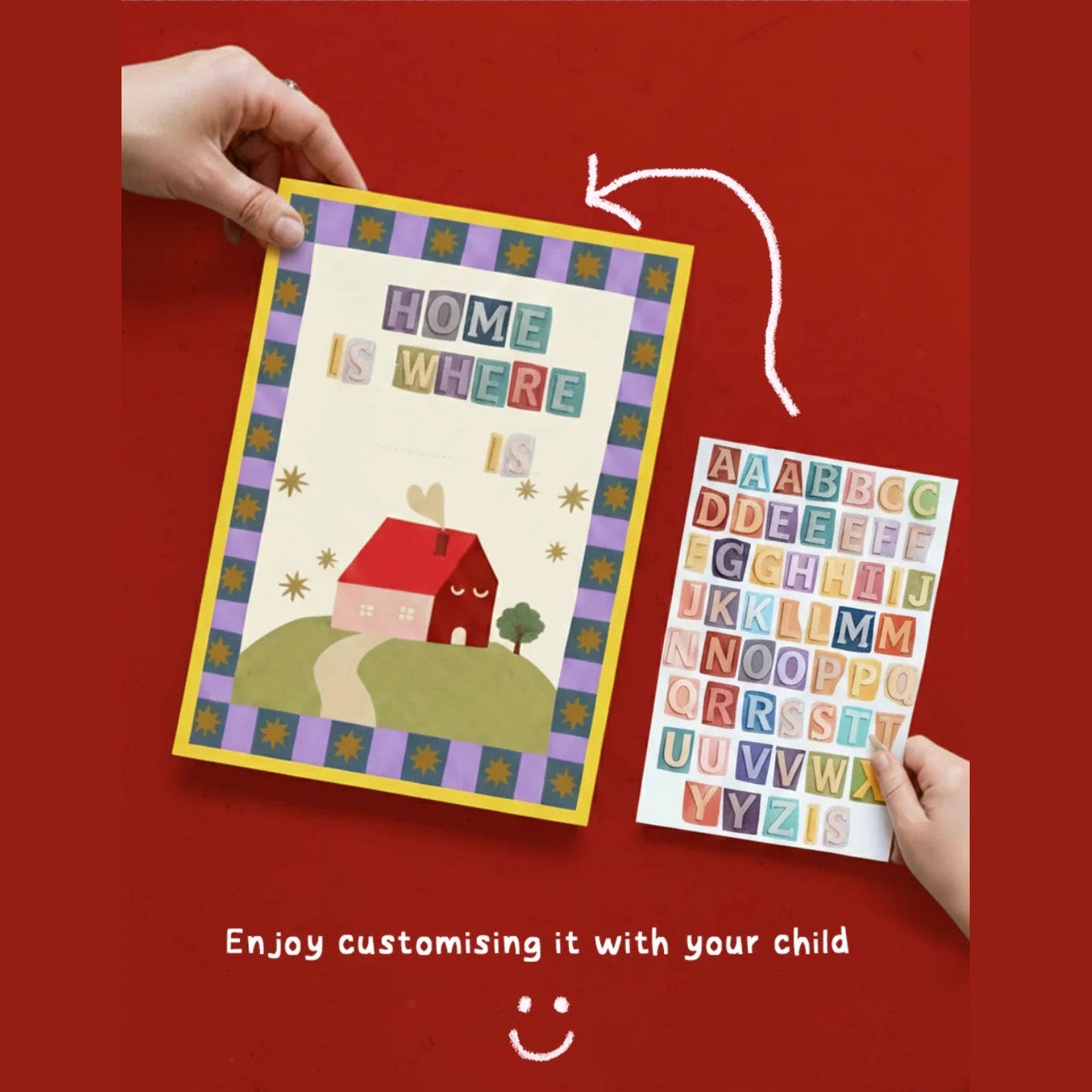 Everlasting - Customized Framed Print - Home Is Where _____ is