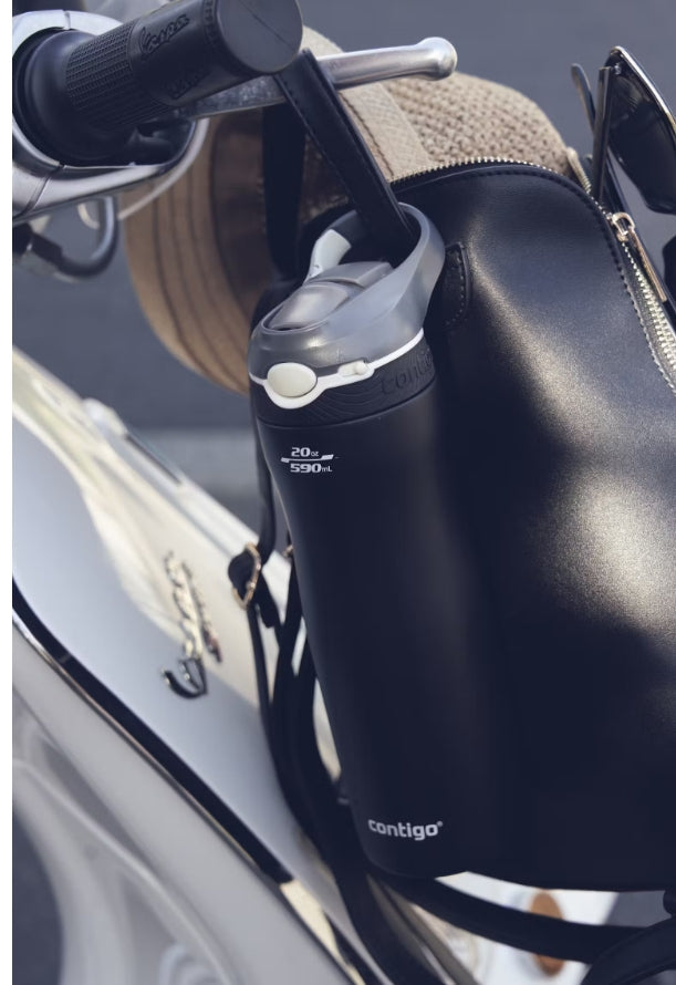 Contigo Ashland Chill AUTOSPOUT Vacuum-Insulated Water Bottle, 590 ml (Matt Black)