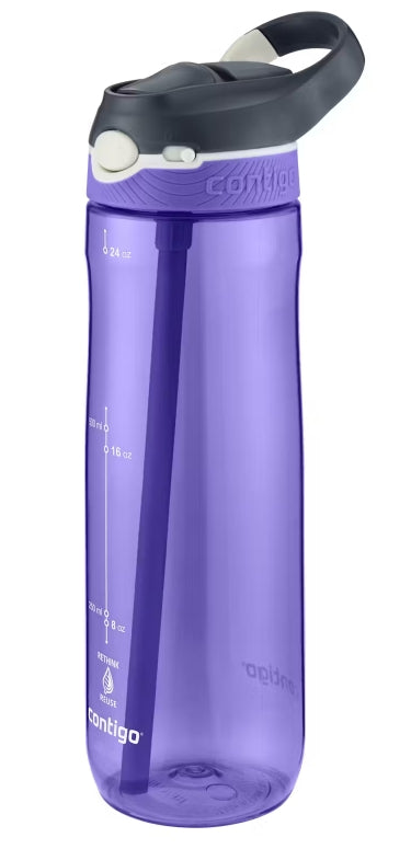 Contigo Ashland AUTOSPOUT Water Bottle Tritan Renew, 720 ml (Grapevine)