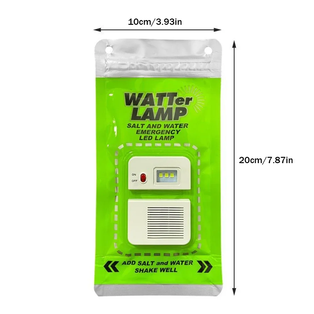 Portable Salt Water LED Lamp for Camping, Hiking & Emergencies. - Medaid International