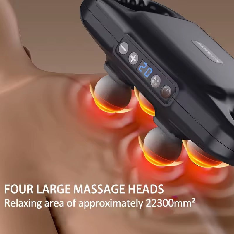 4 Headed Massage Gun