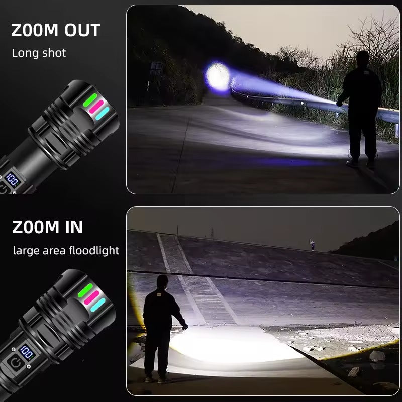 High-Power Rechargeable Flashlight