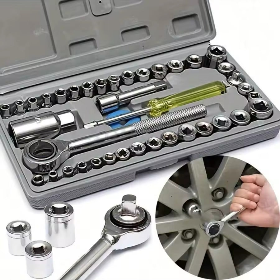 Complete Socket Wrench Set 40pcs