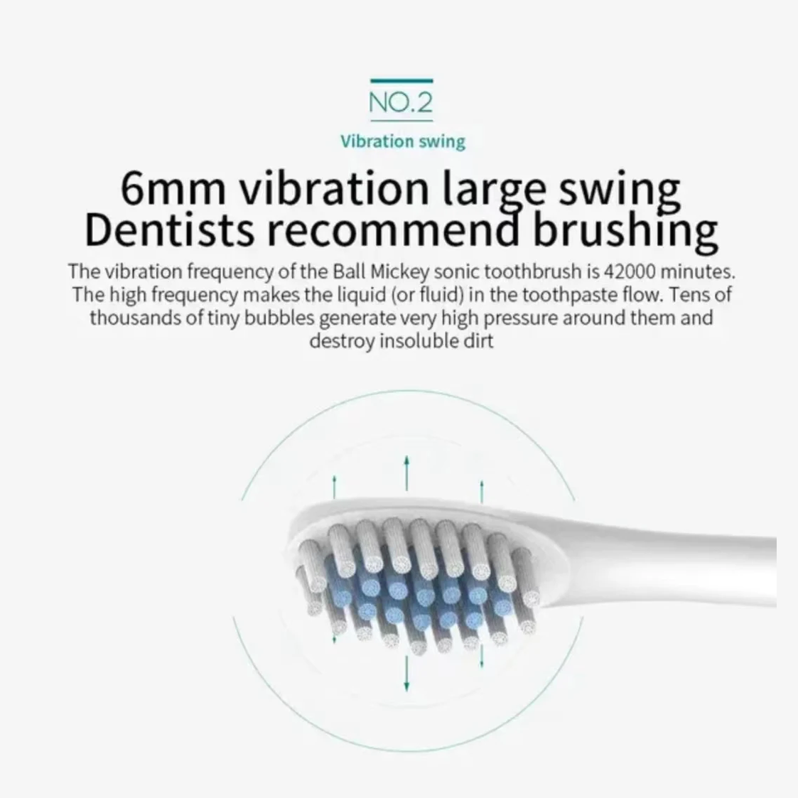 Sonic Electric Toothbrush, USB Rechargeable with 4 Brush Heads & 6 Modes | IPX7 Waterproof for Adults and Kids