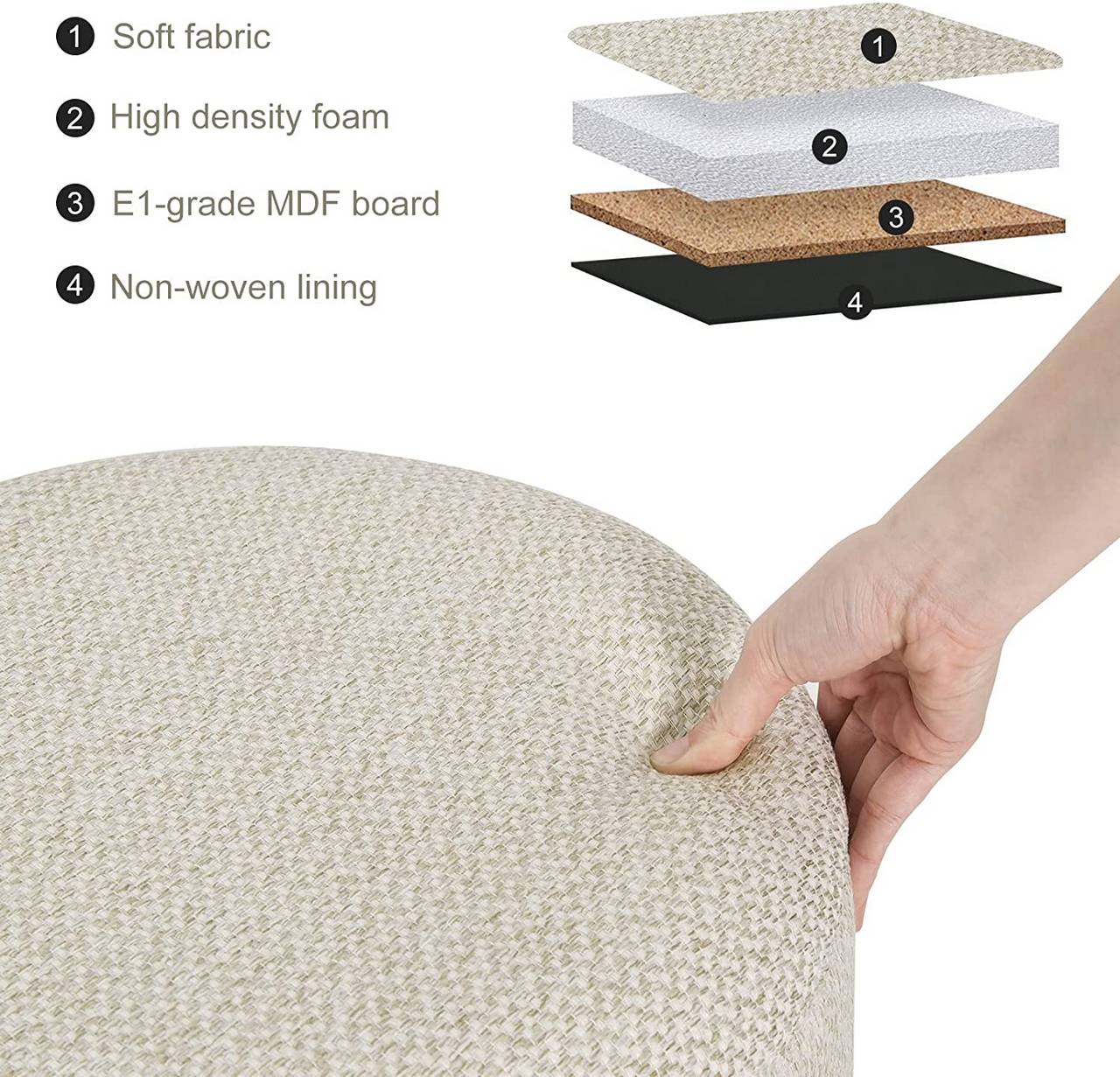 WOLTU Stool with Storage Space