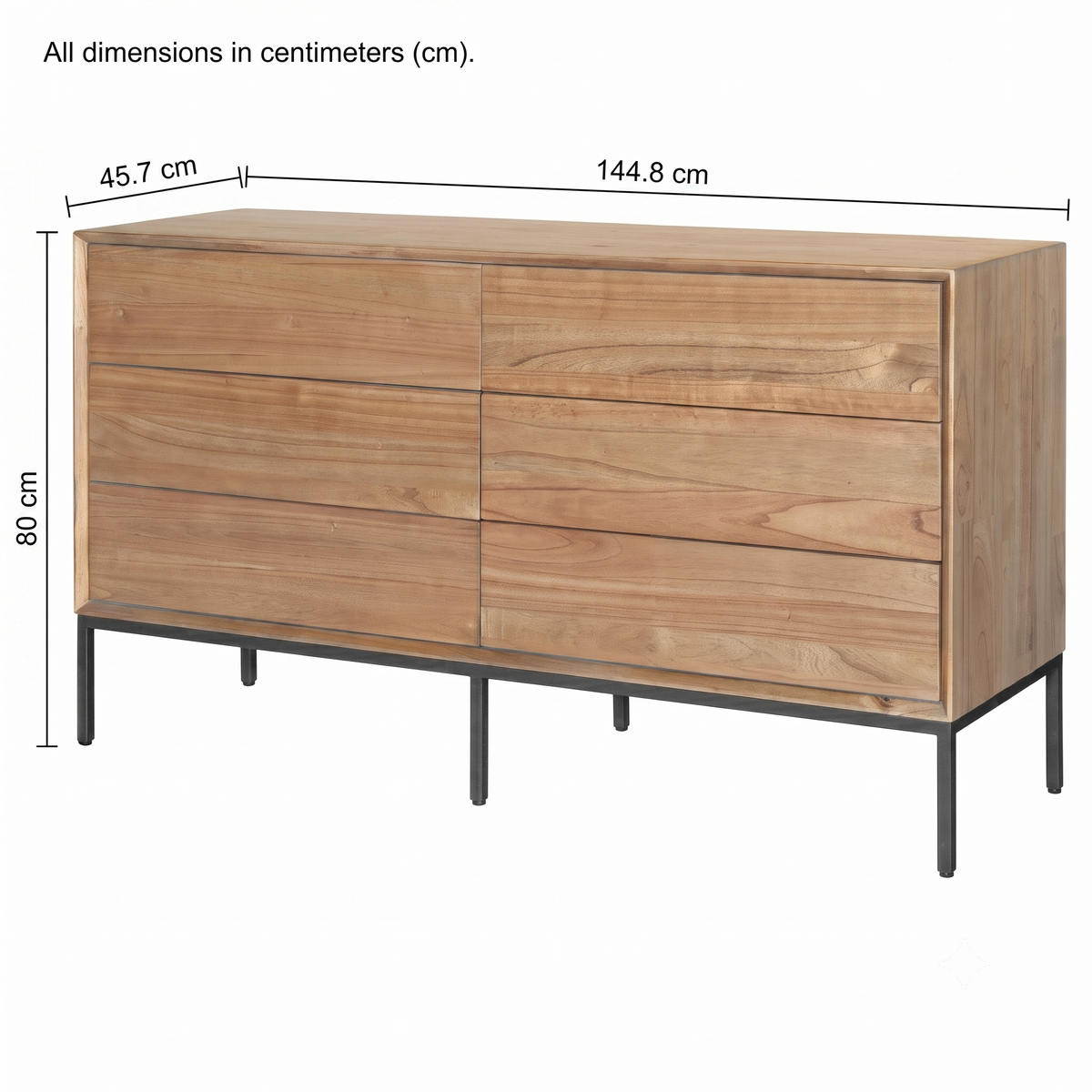 Hathaway 6-Drawer Dresser (202690c)