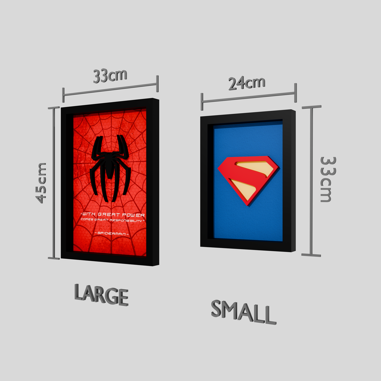 Spider-Man Frame WIth 3D-printed Logo