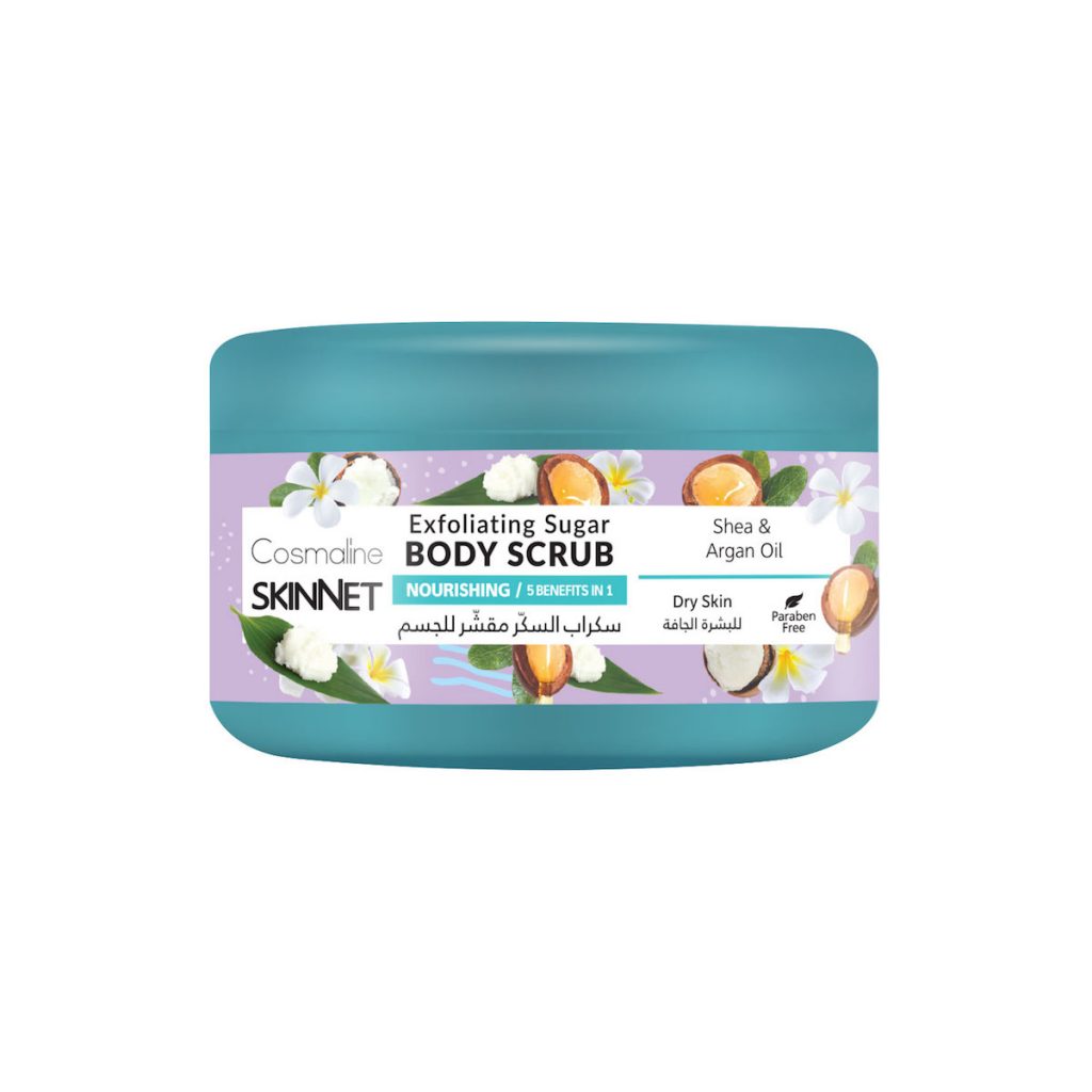 SKINNET NOURISHING EXFOLIATING SUGAR BODY SCRUB 250ml