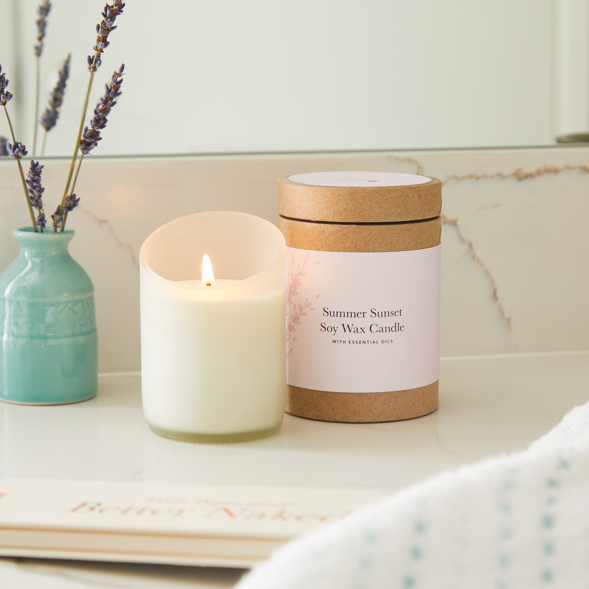 Summer Sunset Soy Wax Candle - Medaid International