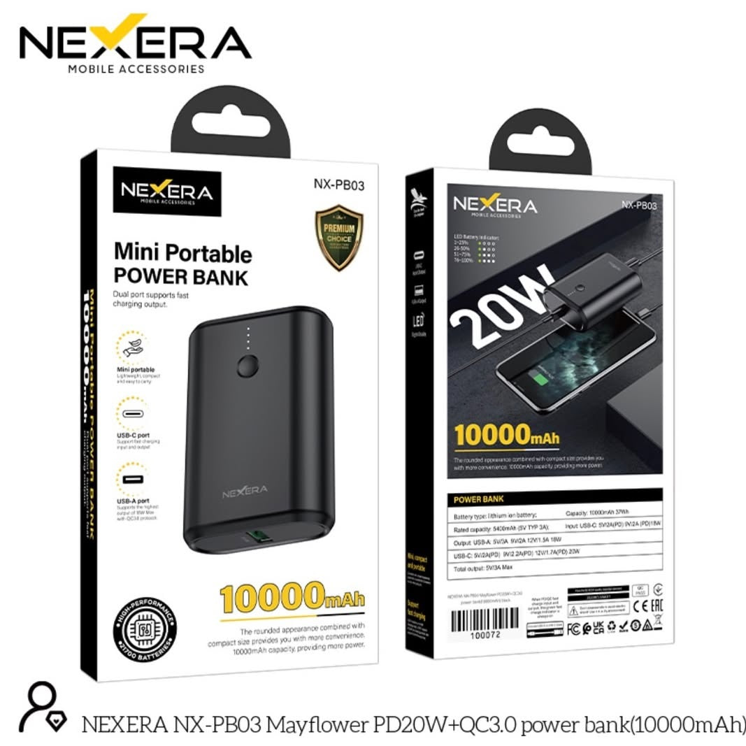 Mini Portable Power Bank 10000MAH NX-PB03