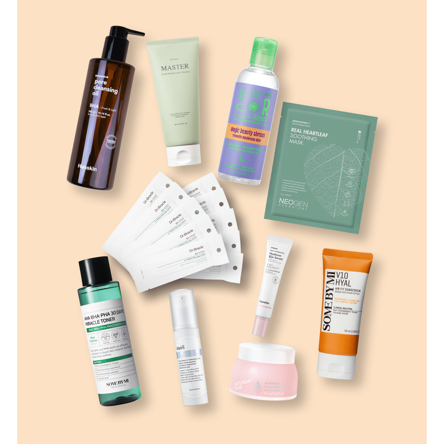 10-Step Korean Skincare Routine Set (Combination Skin Type) - Medaid International