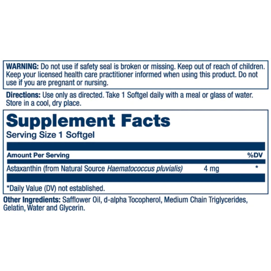 Astaxanthin 4mg - Medaid International