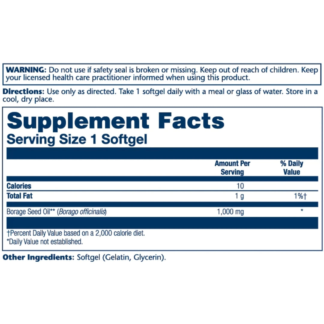 Borage Seed Oil 1000mg - Medaid International