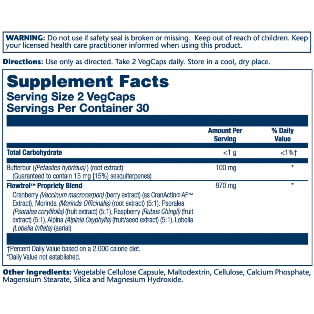 Continence® With Butterbur Flowtrol™ - Medaid International