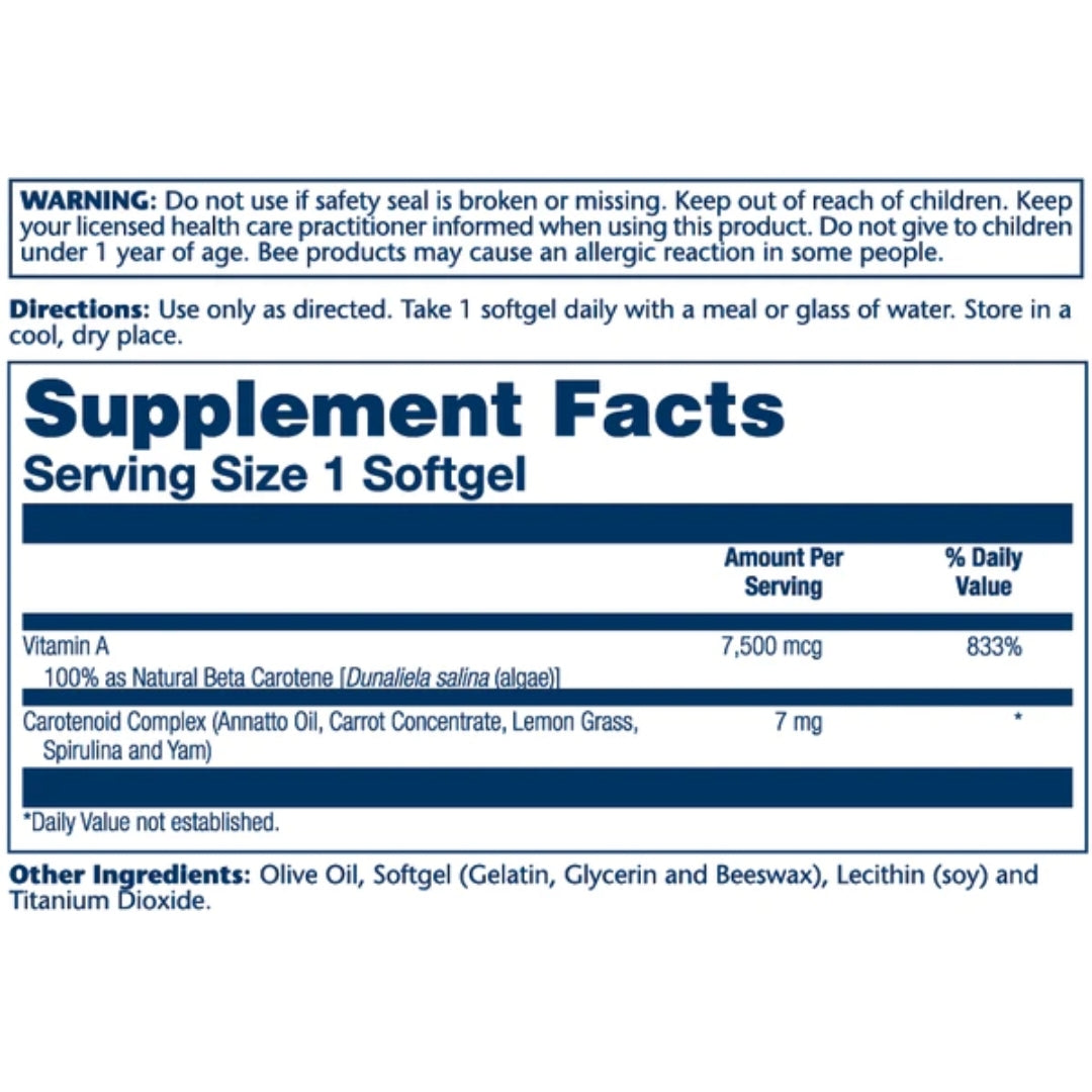 Food Carotene™ 7500mcg - Medaid International