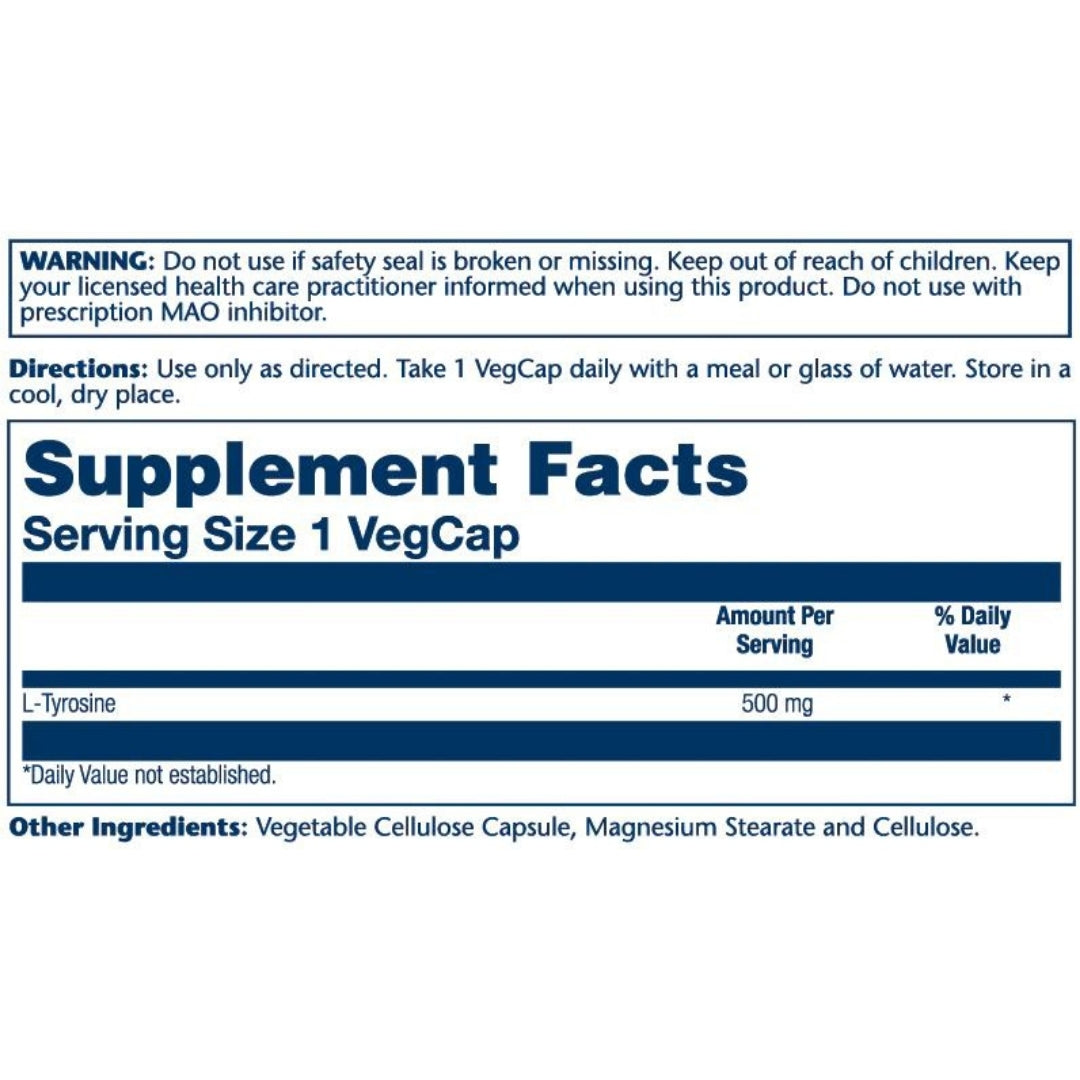 L-Tyrosine 500mg - Medaid International