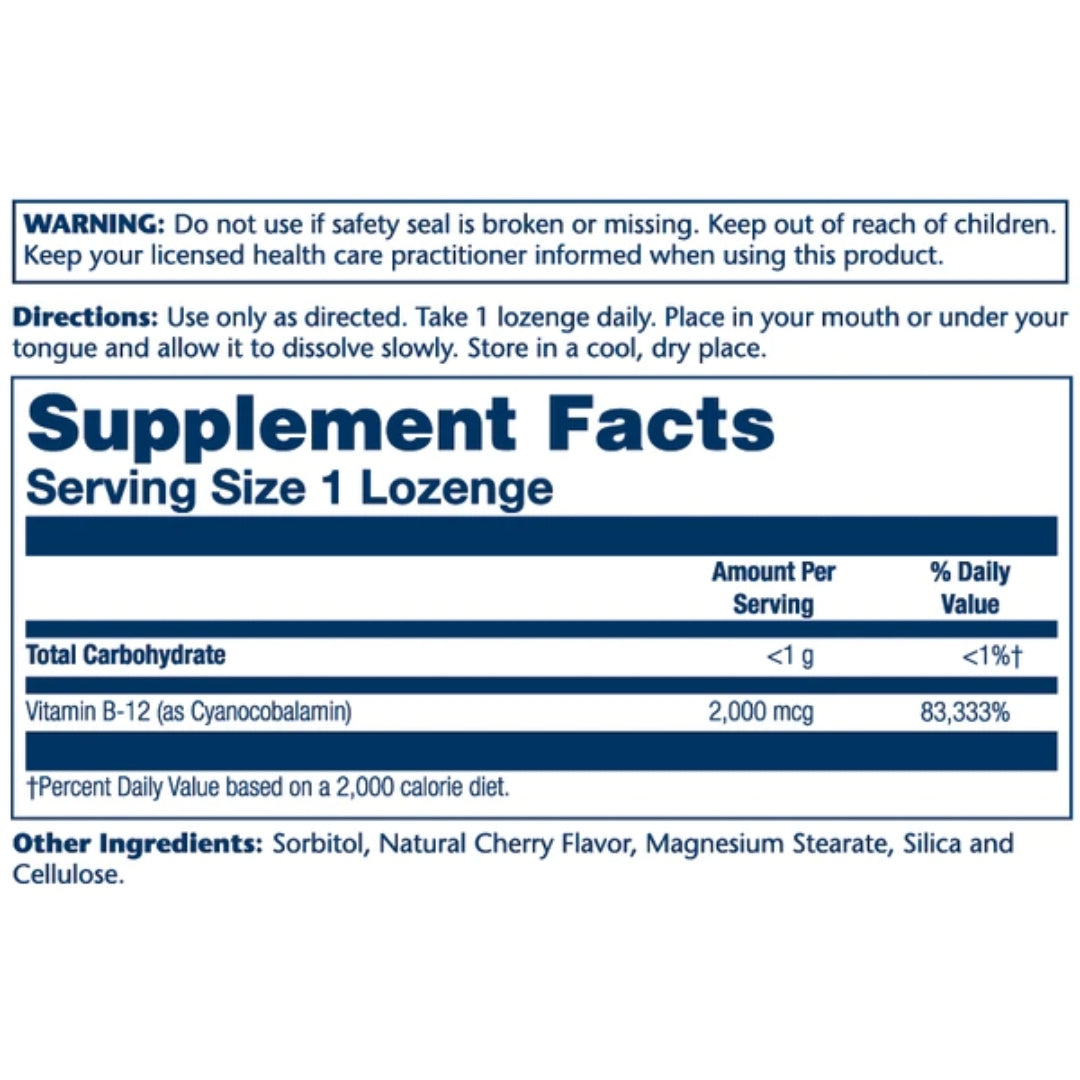Vitamin B-12 2000mcg - Medaid International