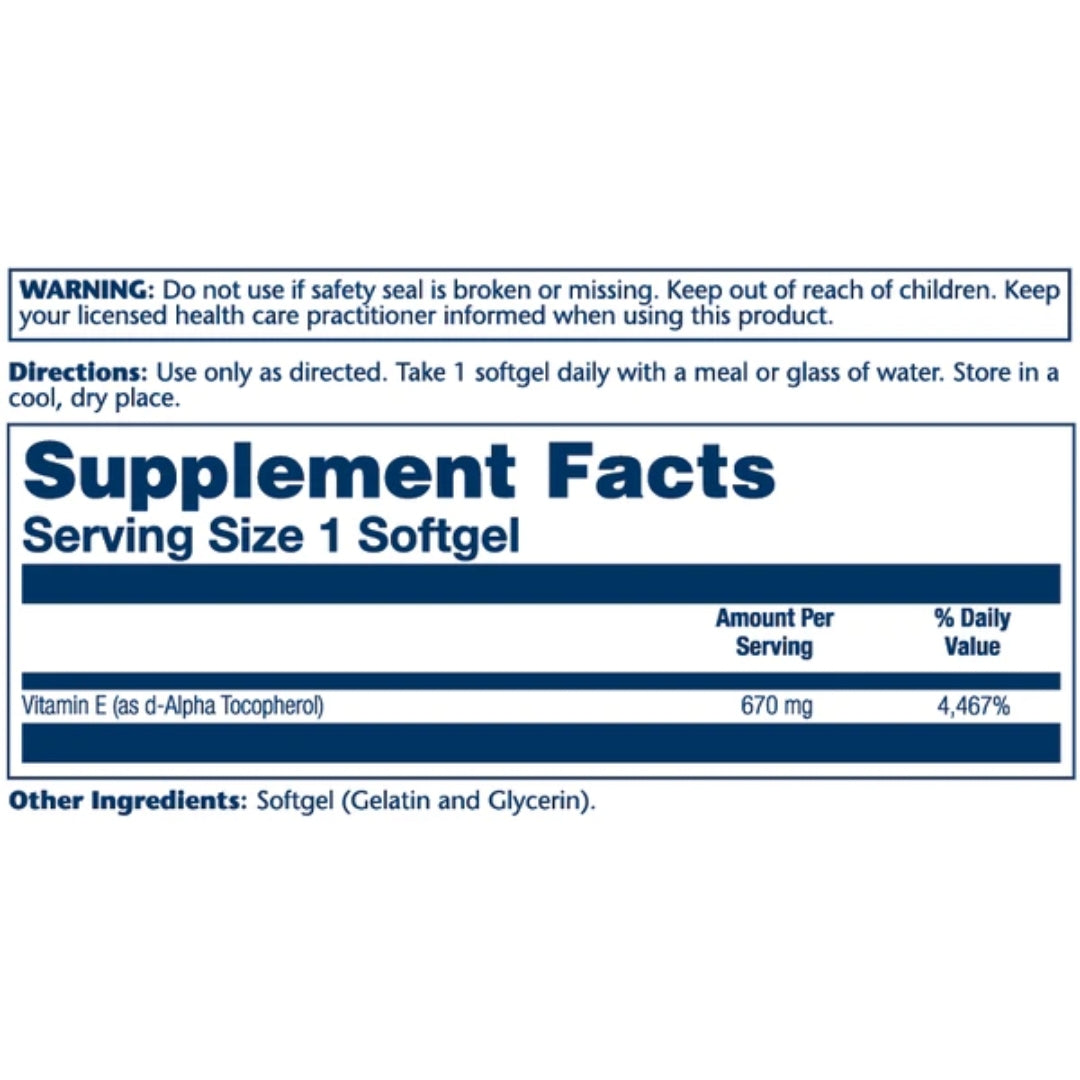 Vitamin E 670mg - Medaid International
