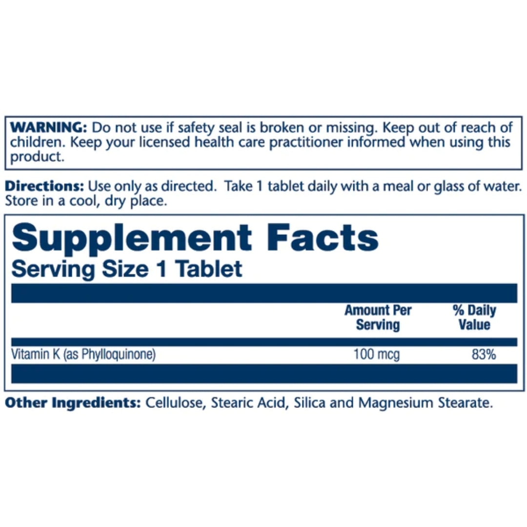 Vitamin K 100mcg - Medaid International