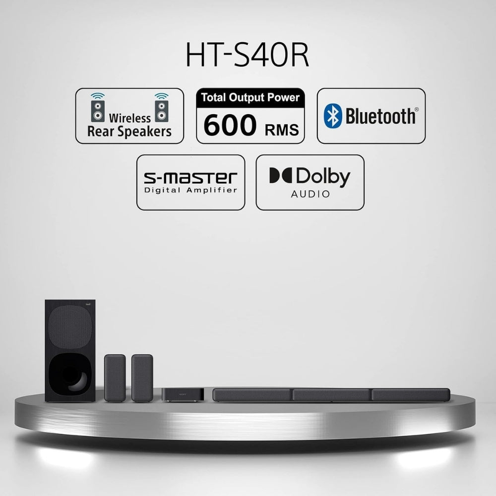 Sony 5.1 Channel Home Theater Soundbar System HT-S40R
