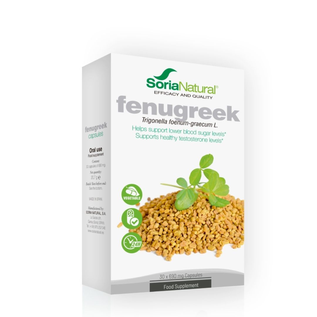 Soria Natural Fenugreek XXI 30 Capsules - Medaid International