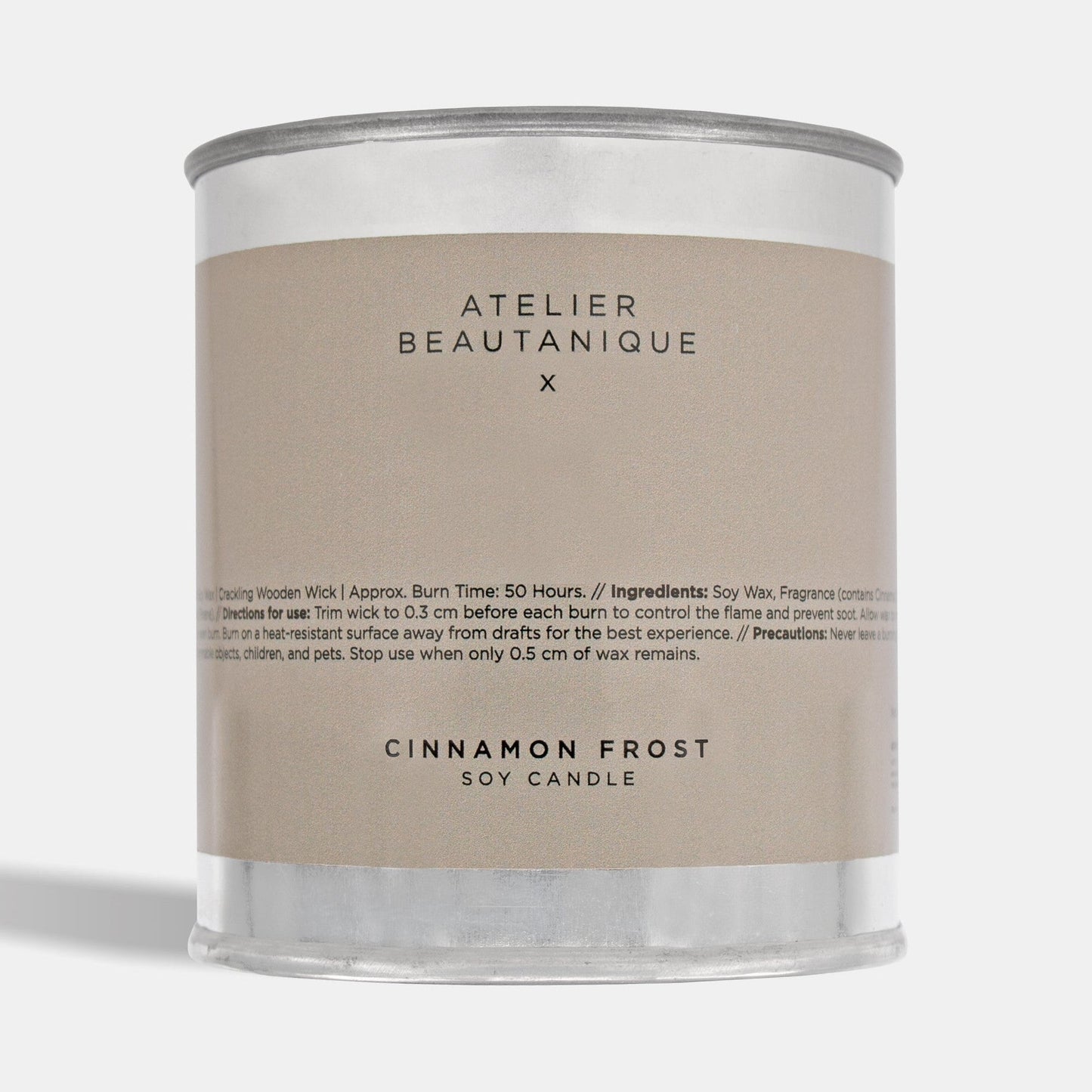 Soy Wax Candle Cinnamon Frost