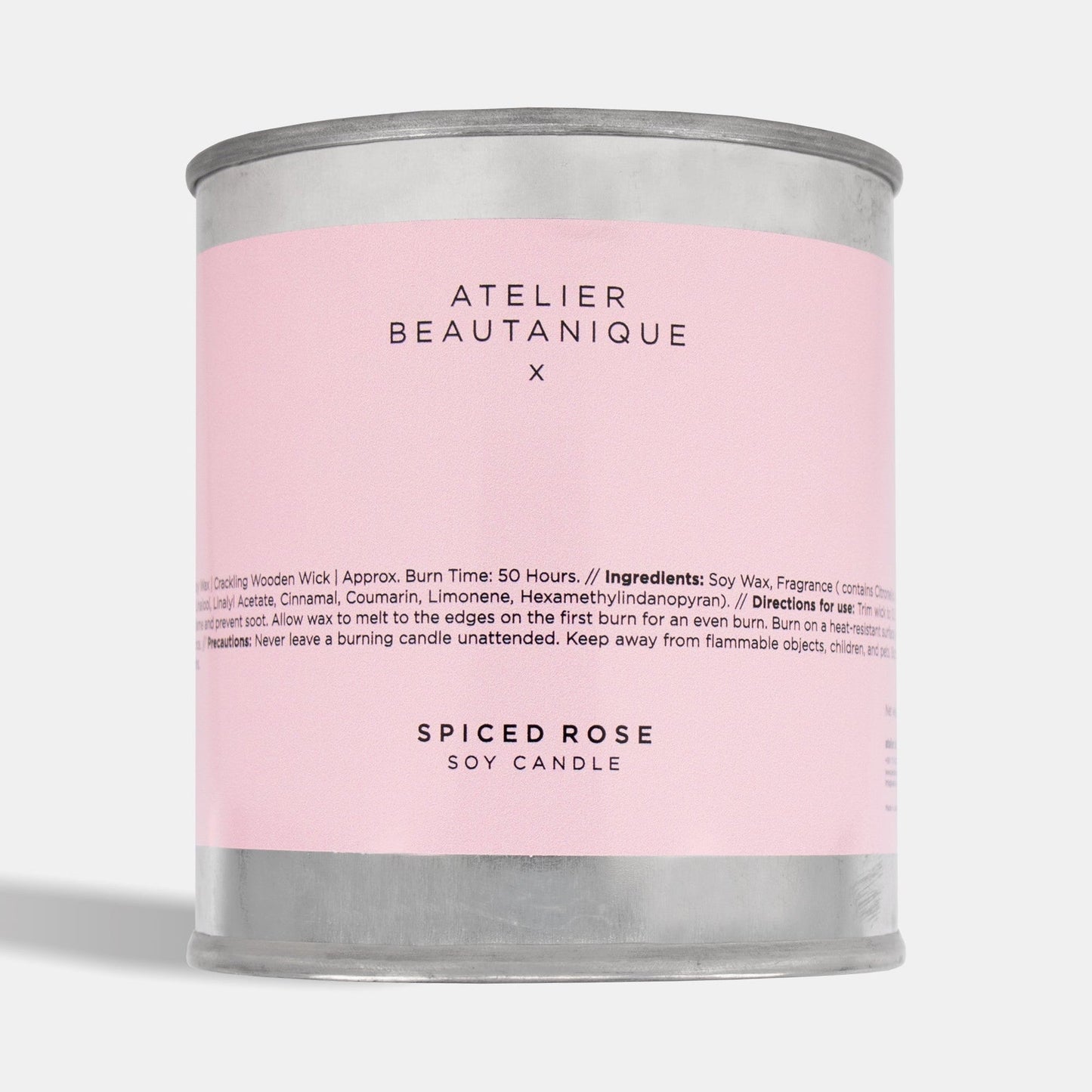 Soy Wax Candle Spiced Rose