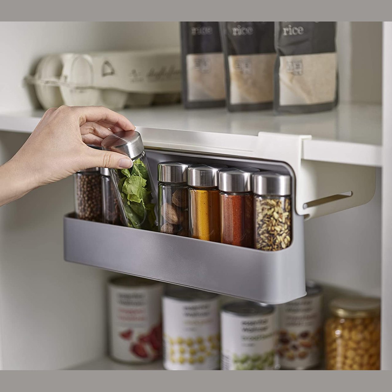 Spice Rack Organizer رف تنظيم التوابل