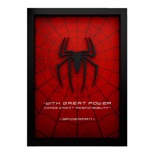Spider-Man Frame WIth 3D-printed Logo