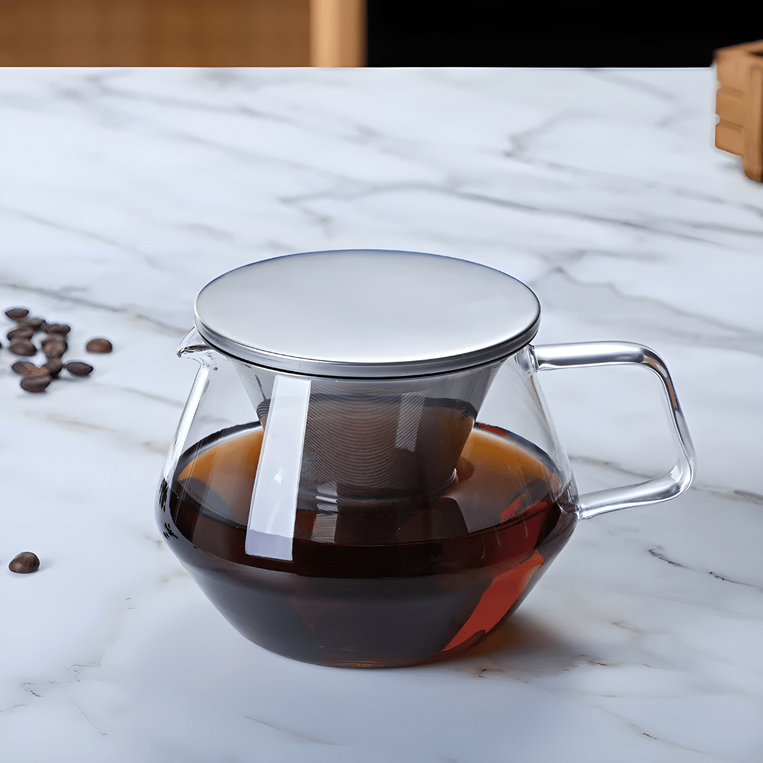 Premium Borosilicate Glass Coffee & Tea Pot 500 or 800ML