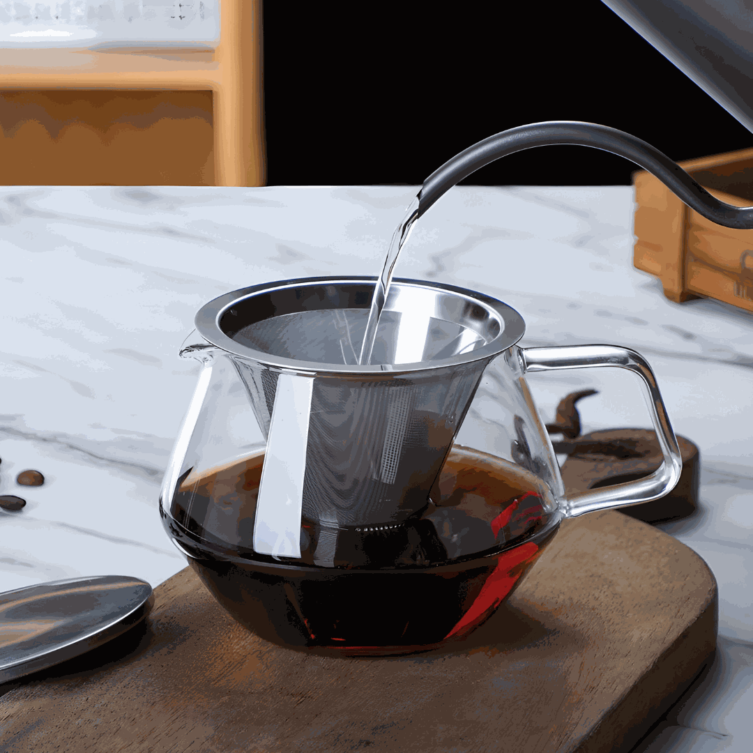 Premium Borosilicate Glass Coffee & Tea Pot 500 or 800ML