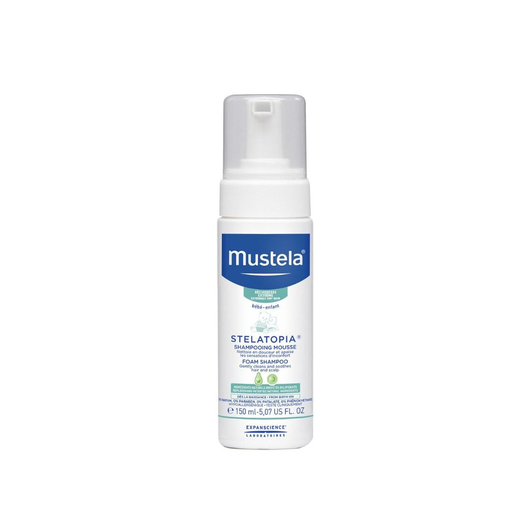 Mustela Stelatopia Foam Shampoo for Extremely Dry Skin (150ml)