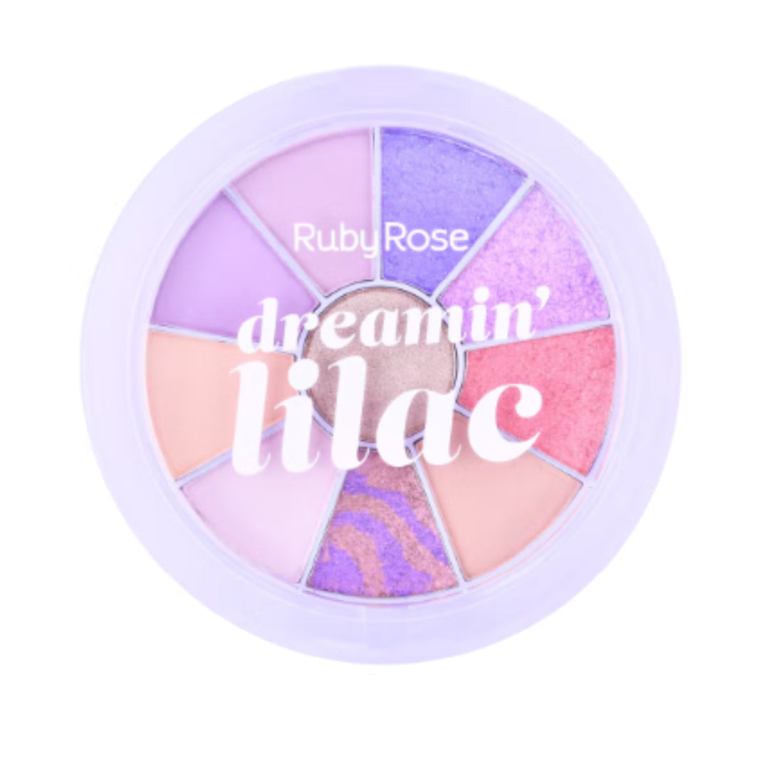 '-35% Ruby rose round eyeshadow and highlighter palette dreamin' lilac #1 HB-1075 - Medaid International