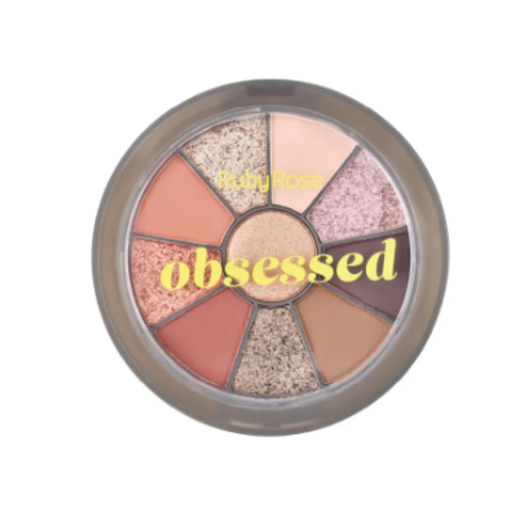 '-35% Ruby rose round eyeshadow and highlighter palette obsessed #7 HB-1075 - Medaid International