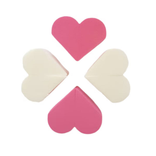 Ruby rose sponges heart  x4 RR329-76