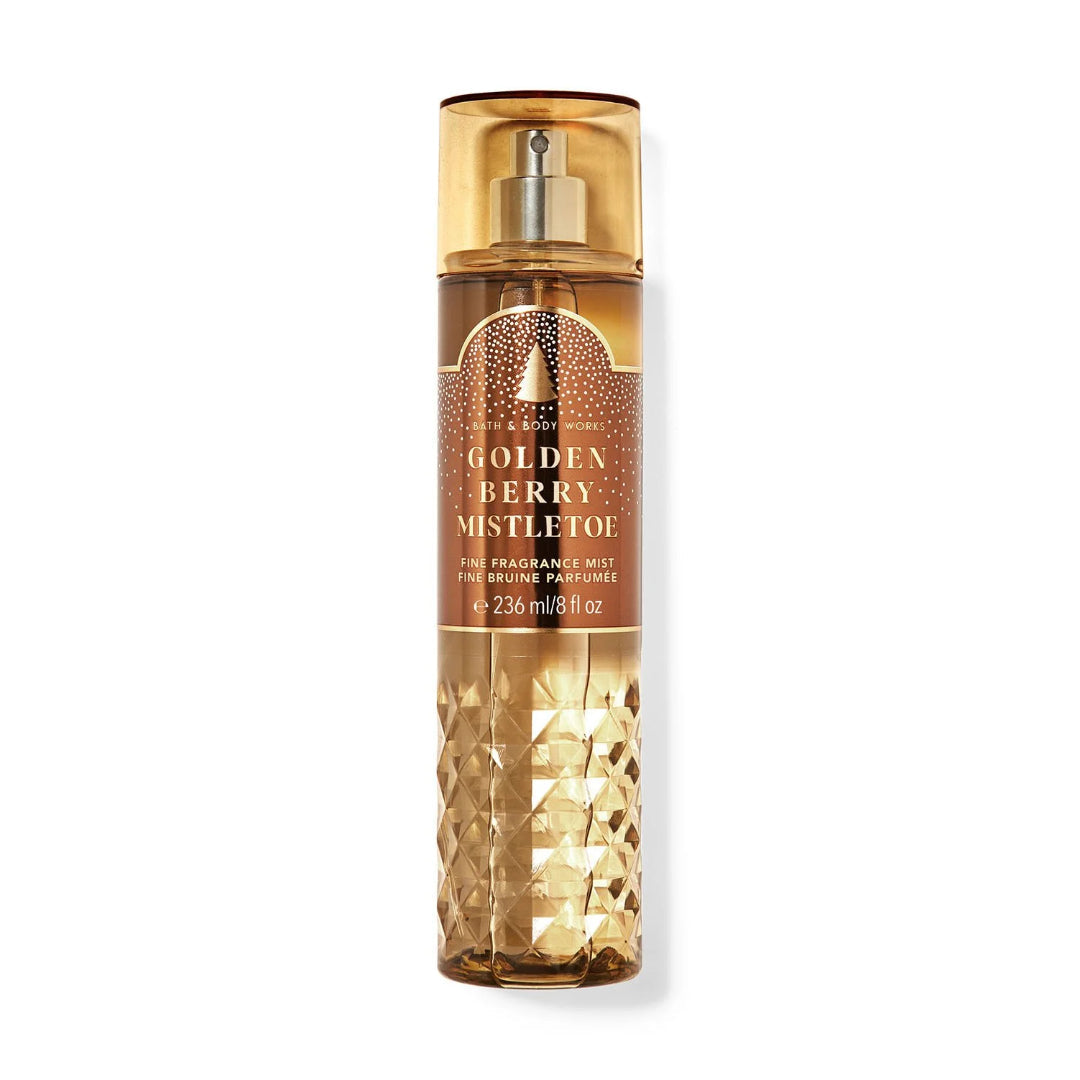 Bath And Body Works Fine Fragrance Mist 236ml - Golden Berry Mistletoe - Medaid International