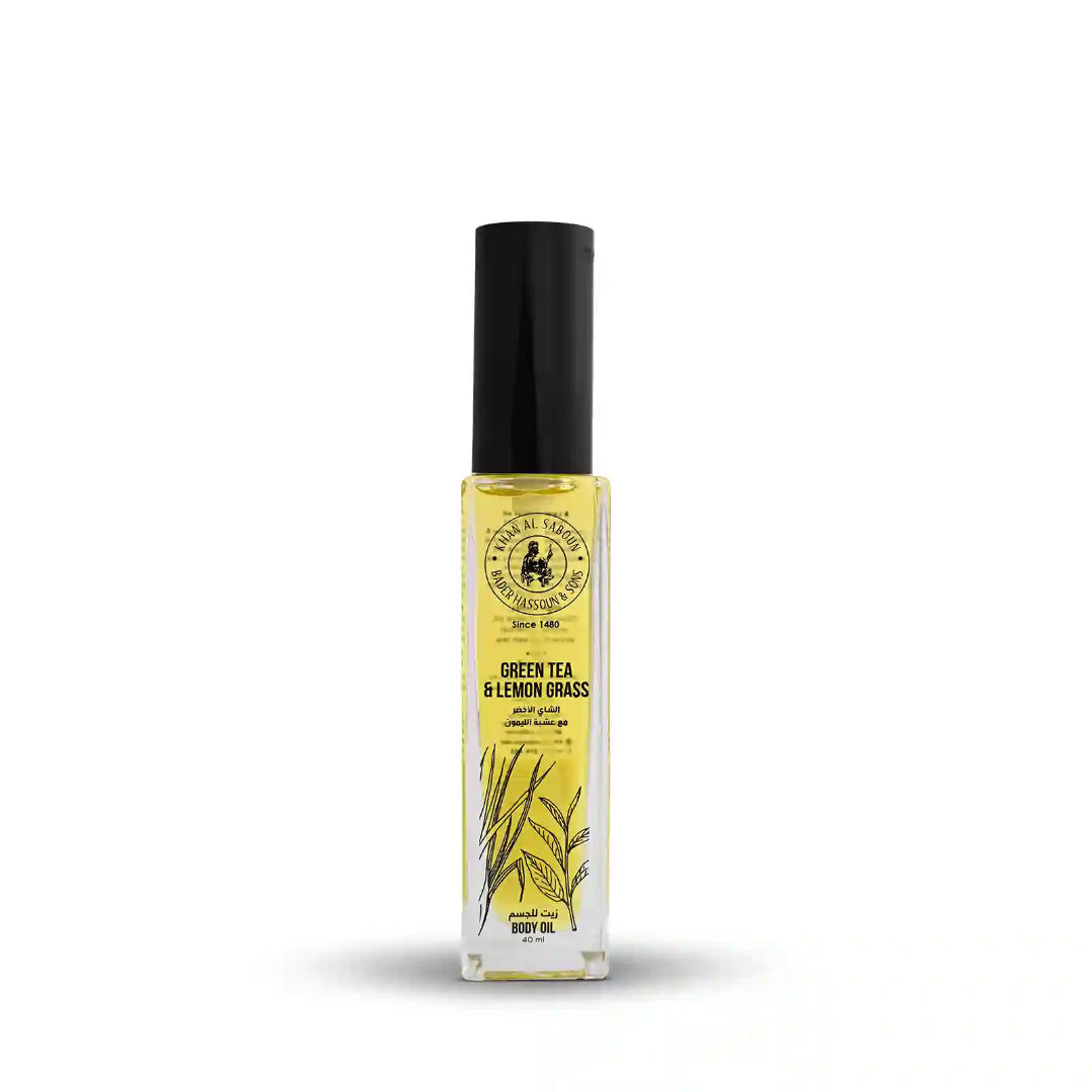 Khan Al Saboun Body oil 40ml - Green Tea & Lemon Grass - Medaid International