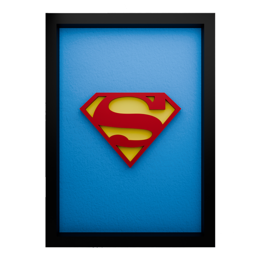 Superman Frame WIth 3D-printed Logo