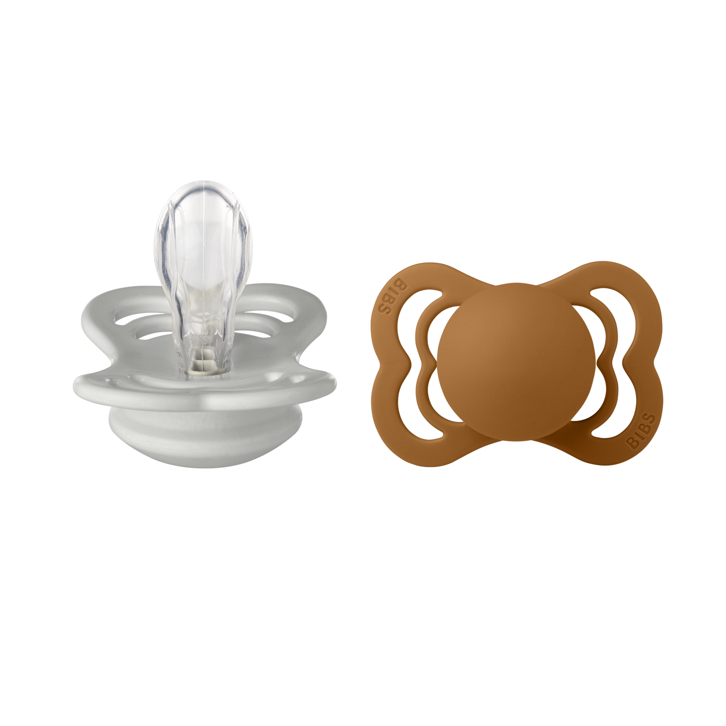 BIBS SUPREME 2 PACK SILICONE S1 HAZE/CAR