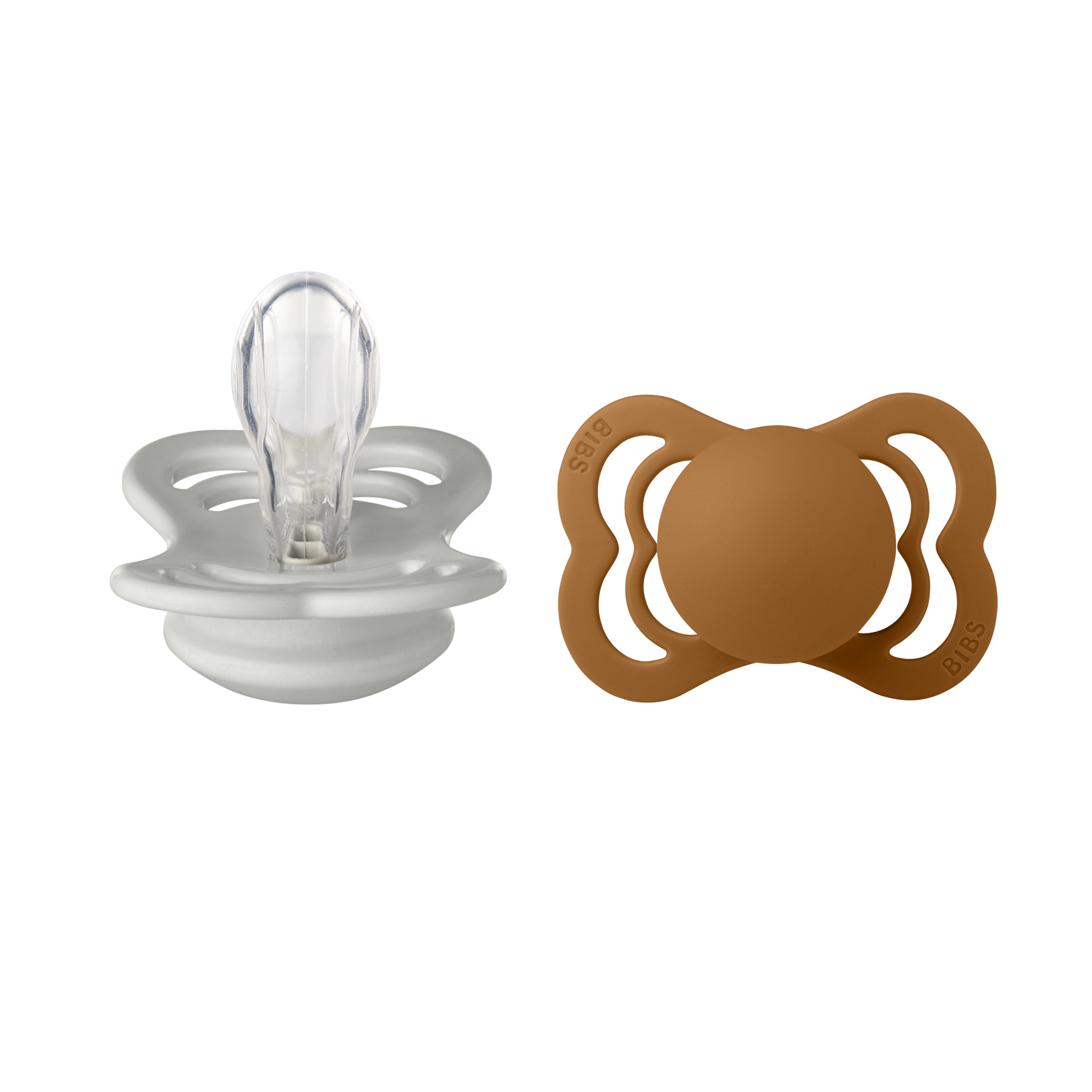 BIBS SUPREME 2 PACK SILICONE S1 HAZE/CAR