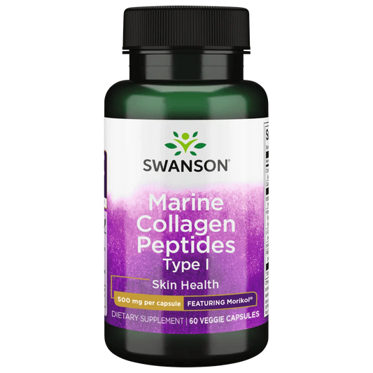 Swanson Marine Collagen Peptides – 400 mg | 60 Capsules