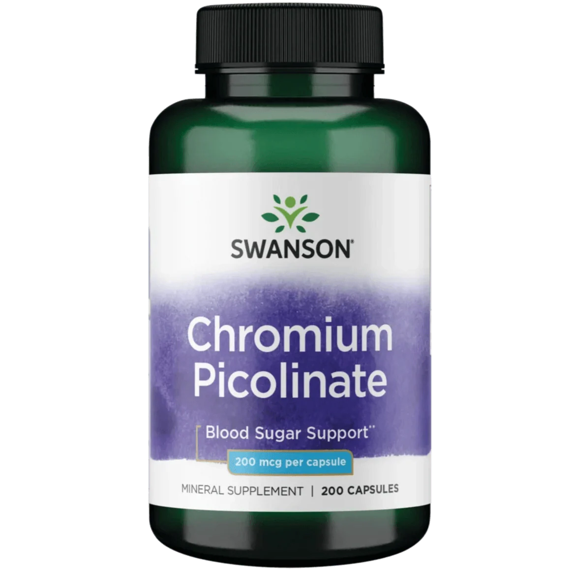 Swanson Chromium Picolinate – 200 mcg, 200 Capsules
