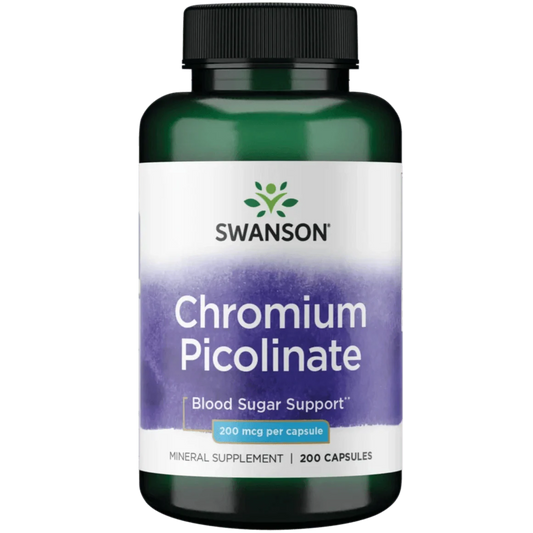 Swanson Chromium Picolinate – 200 mcg, 200 Capsules