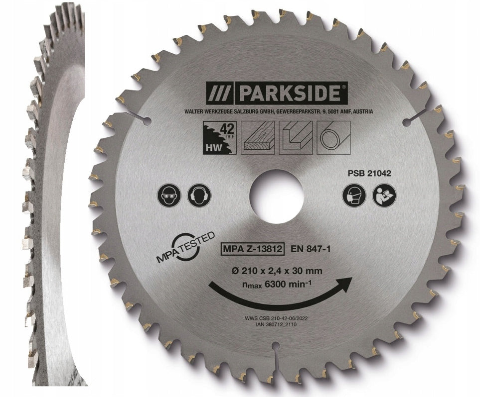 Parkside 210mm 42T TCT Circular Saw Blade
