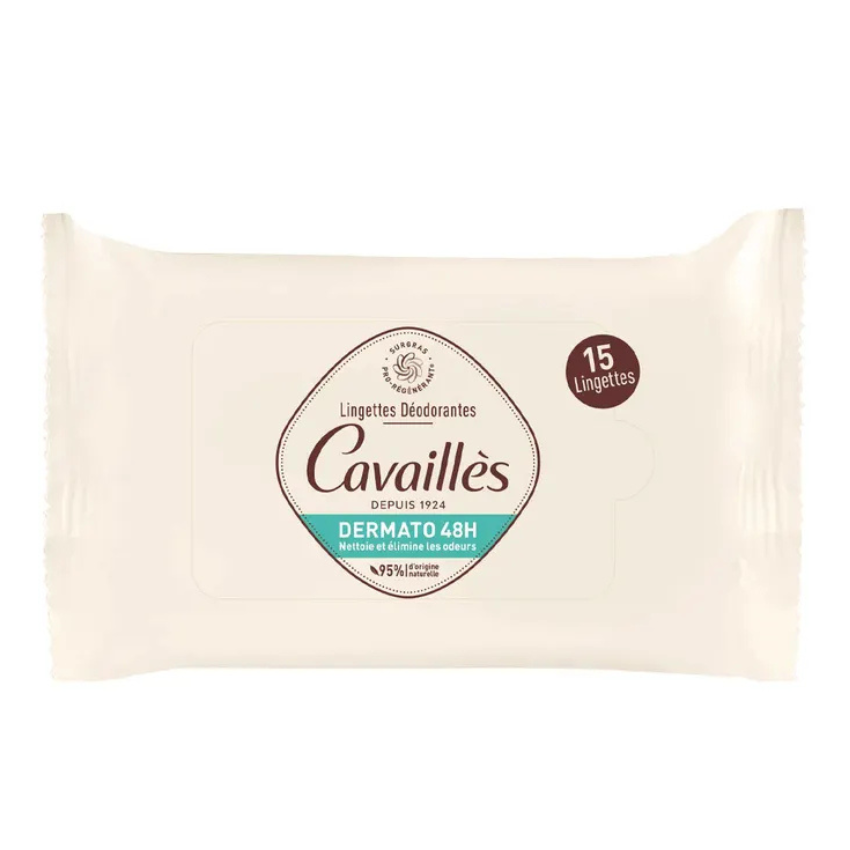 Rogé Cavaillès  - Dermato 48h Deodorant Wipes 15 Wipes - Medaid International