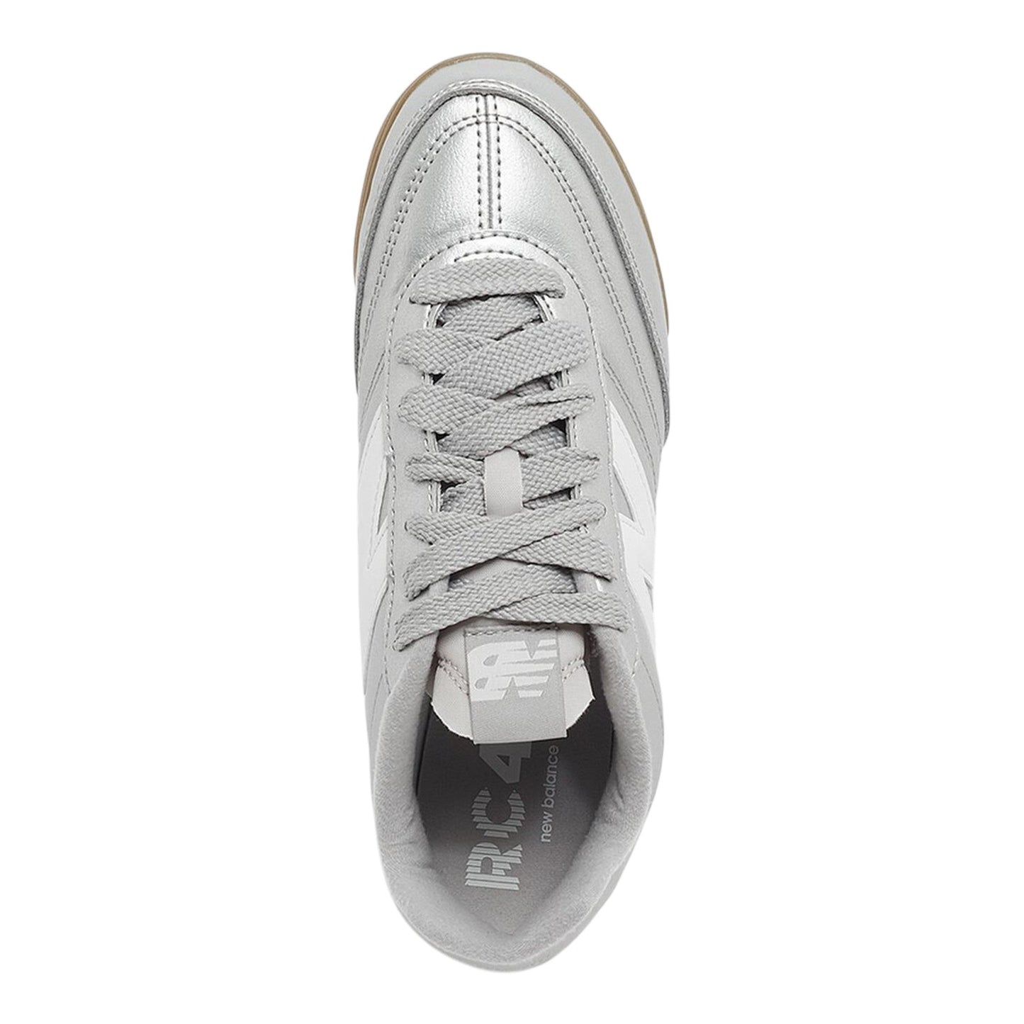 Men's Logo Patched Shoes,Silver